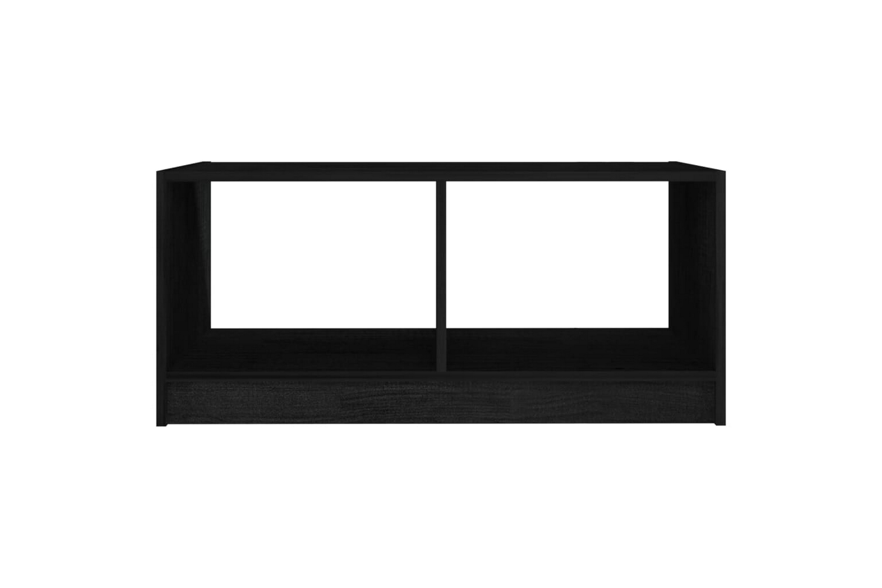 Be Basic Salongbord 75x50x33,5 cm heltre furu svart - Svart