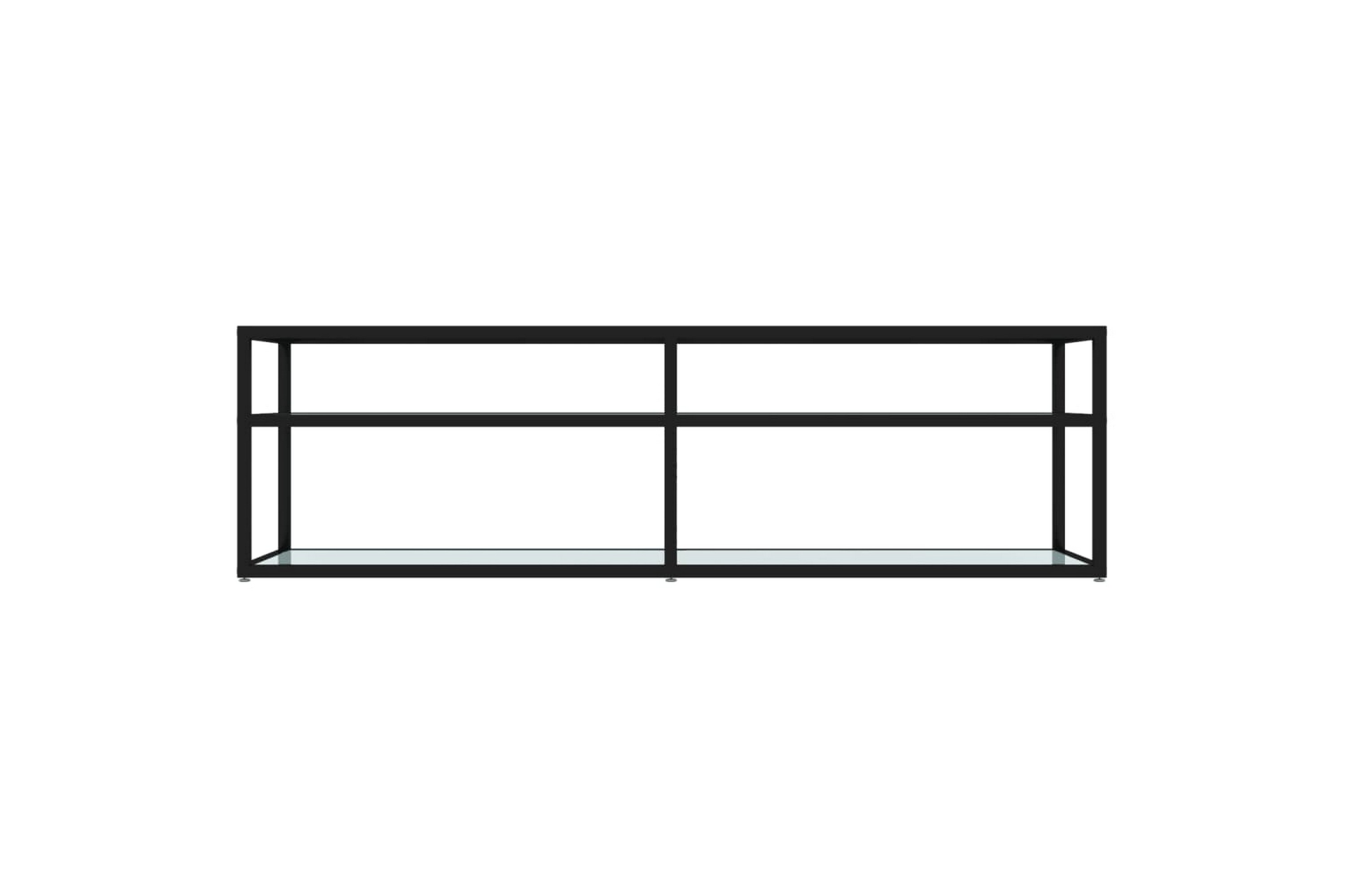 Be Basic TV-benk hvit marmor 140x40x40,5 cm herdet glass - Hvit