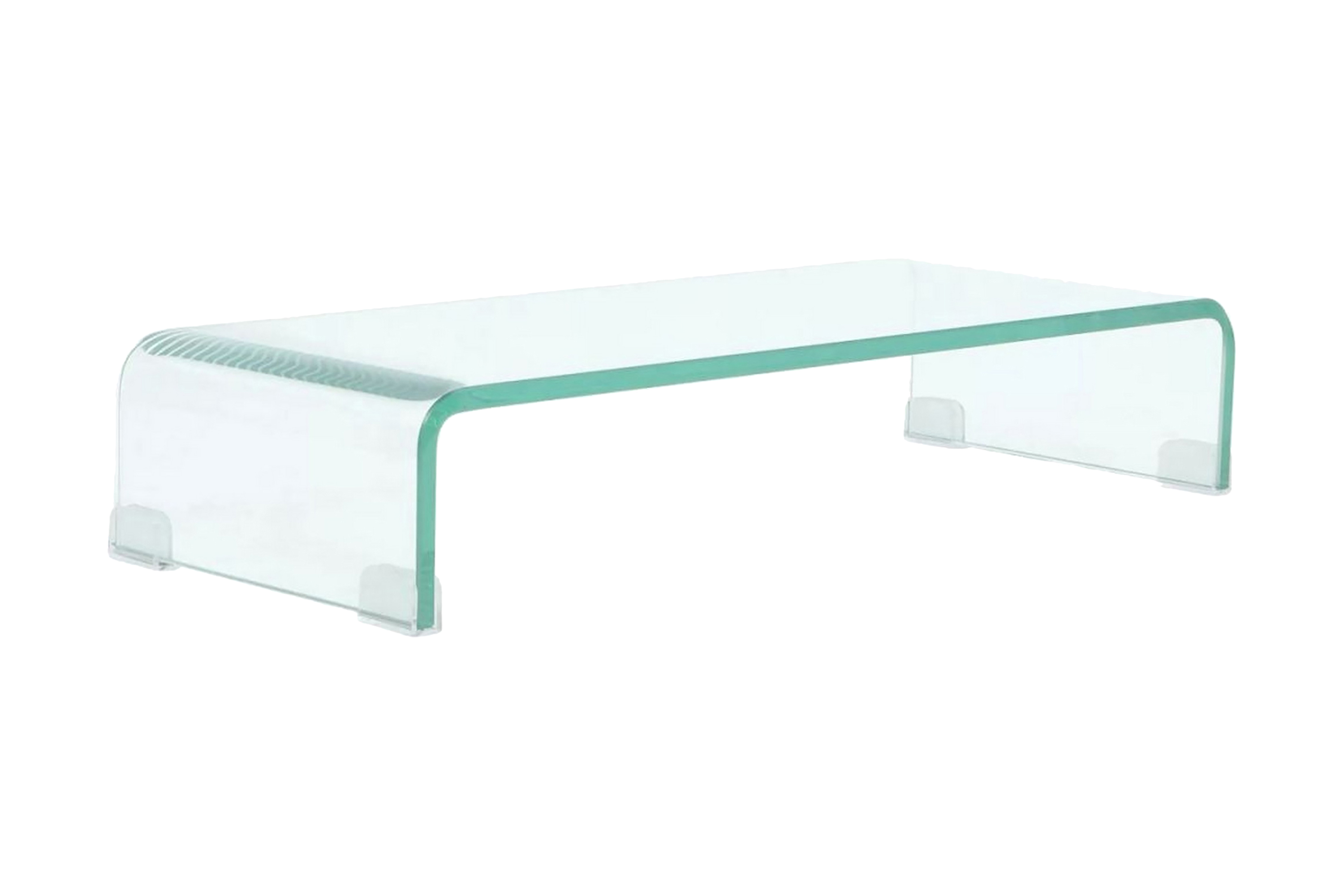 Be Basic TV-benk glass klar 60x25x11 cm - Gjennomsiktig