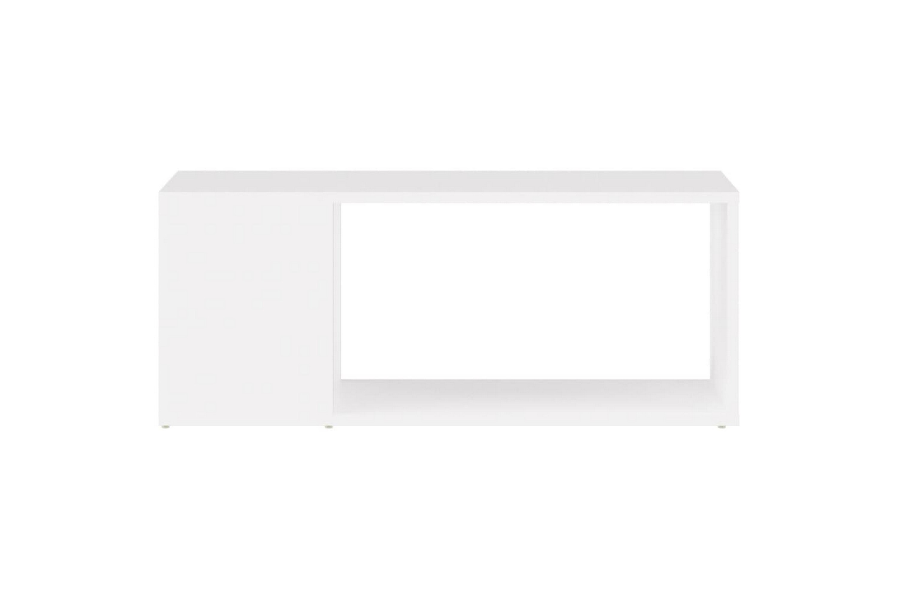 Be Basic TV-benk hvit 80x24x32 cm sponplate - Hvit