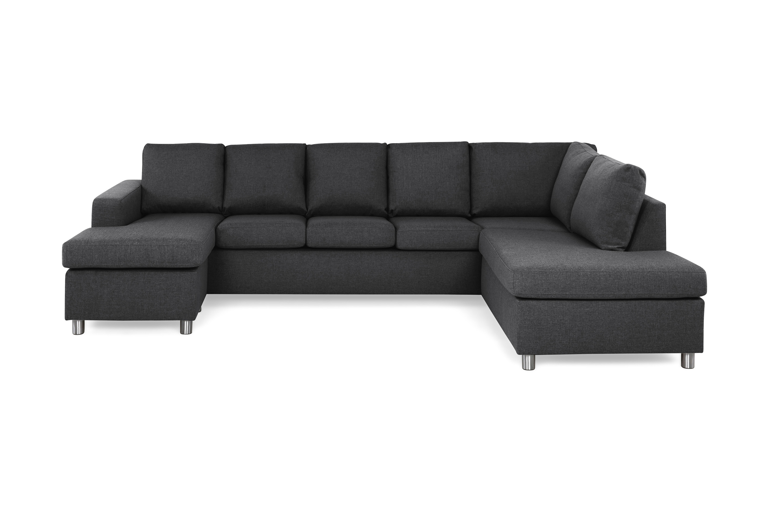 Scandinavian Choice U-sofa Nevada XL Divan Venstre - Mørkgrå