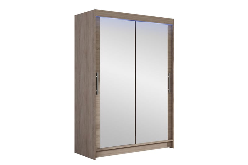 Estella Garderobe med Speil 120x200 cm - Beige - Oppbevaring - Garderober & garderobesystem