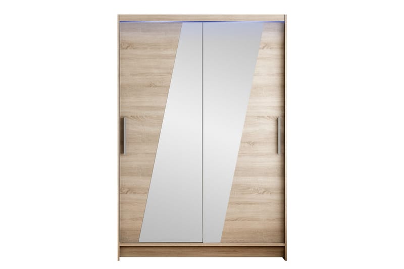 Estella Garderobe med Speil 120x200 cm - Beige - Oppbevaring - Garderober & garderobesystem