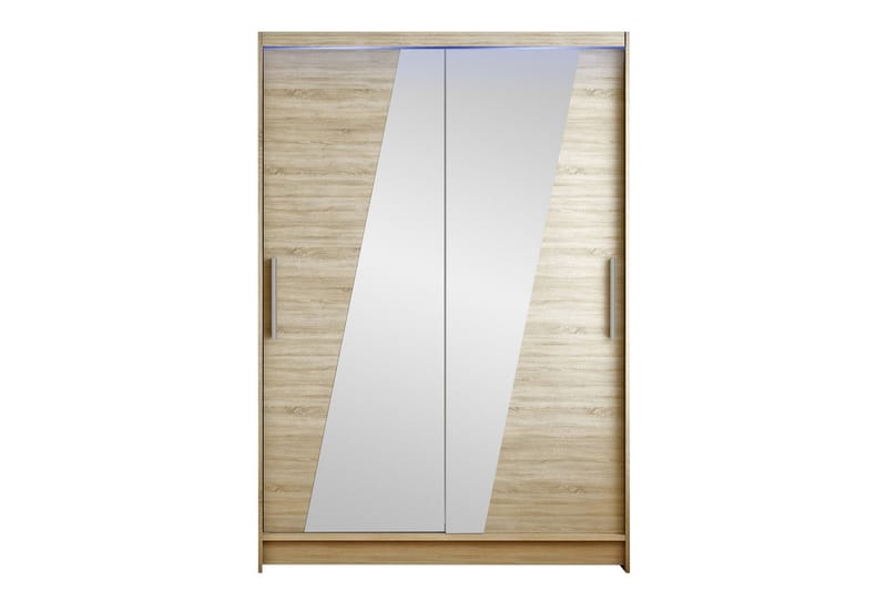 Estella Garderobe med Speil 120x200 cm - Beige - Oppbevaring - Garderober & garderobesystem