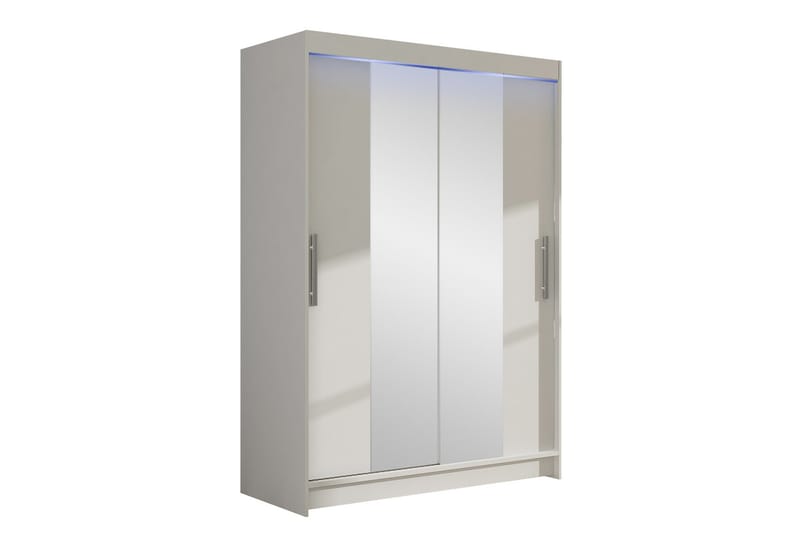 Garderobe med speil Aldo 120x200 cm - Hvit - Oppbevaring - Garderober & garderobesystem