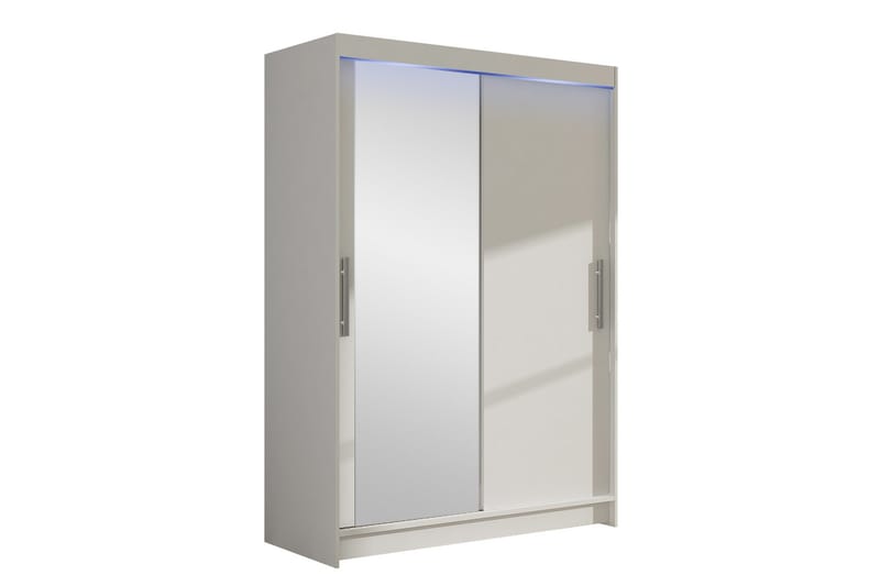 Garderobe med speil Aldo 120x200 cm - Hvit - Oppbevaring - Garderober & garderobesystem