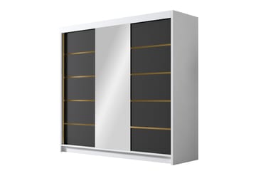 Garderobe med speil Dianna 200x215 cm