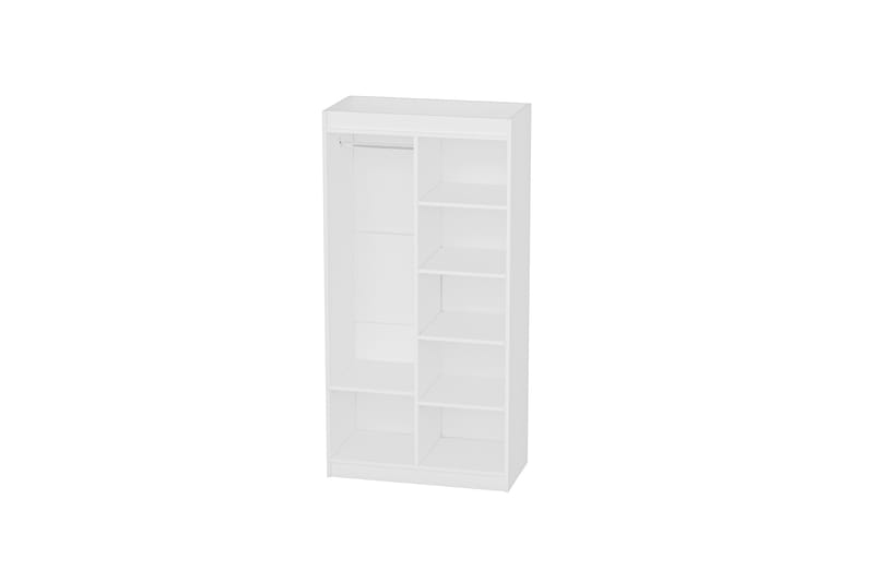 Akser Garderobe 90x180 cm - Hvit - Oppbevaring - Garderober & garderobesystem