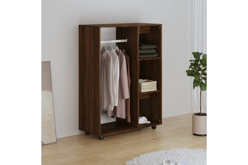 beBasic Garderobe brun eik 80x40x110 cm konstruert tre - Brun - Oppbevaring - Garderober & garderobesystem