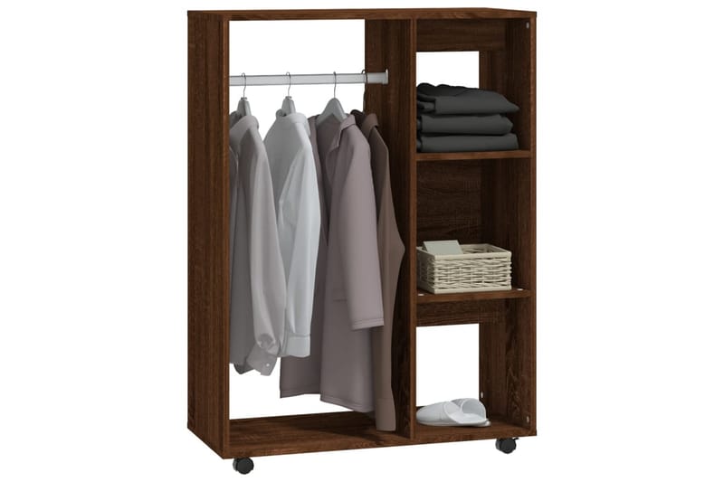 beBasic Garderobe brun eik 80x40x110 cm konstruert tre - Brun - Oppbevaring - Garderober & garderobesystem