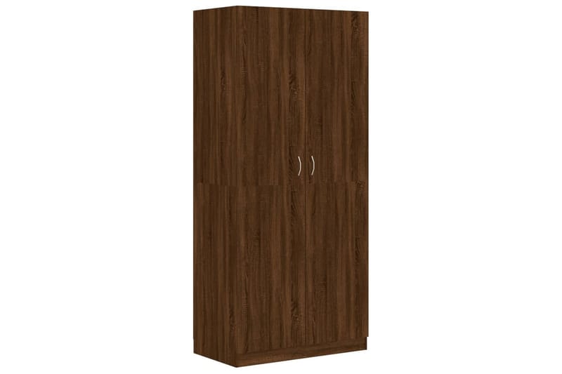 beBasic Garderobe brun eik 90x52x200 cm konstruert tre - Brun - Oppbevaring - Garderober & garderobesystem