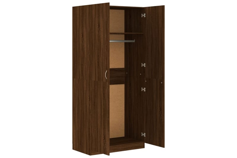 beBasic Garderobe brun eik 90x52x200 cm konstruert tre - Brun - Oppbevaring - Garderober & garderobesystem