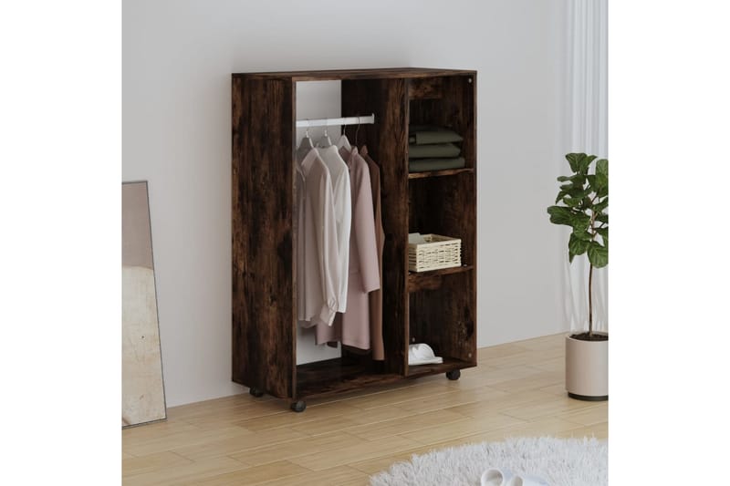 beBasic Garderobe røkt eik 80x40x110 cm konstruert tre - Brun - Oppbevaring - Garderober & garderobesystem