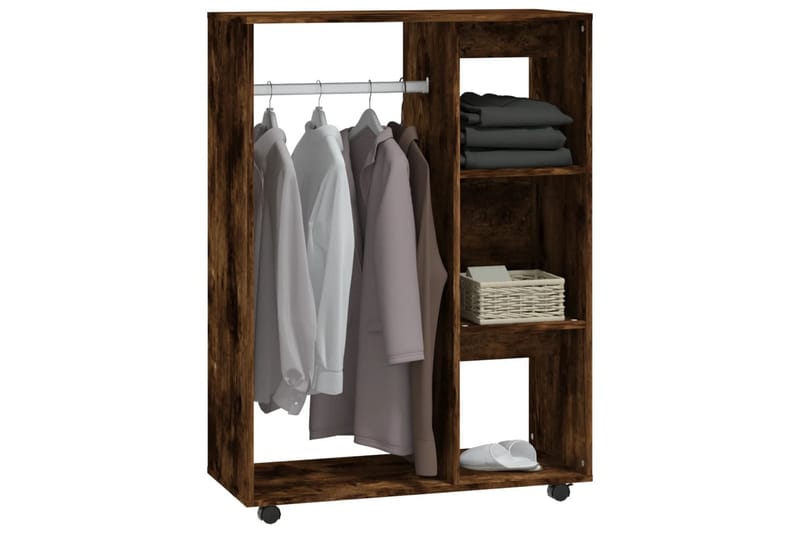 beBasic Garderobe røkt eik 80x40x110 cm konstruert tre - Brun - Oppbevaring - Garderober & garderobesystem