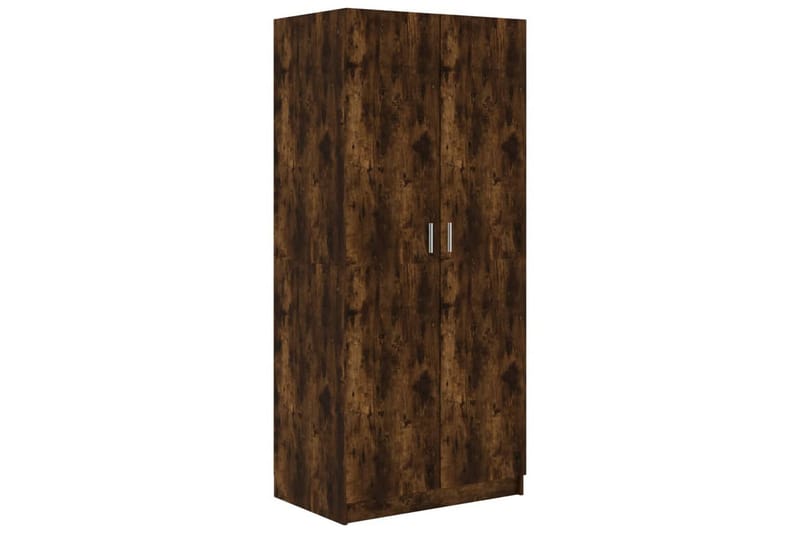 beBasic Garderobe røkt eik 80x52x180 cm konstruert tre - Brun - Oppbevaring - Garderober & garderobesystem