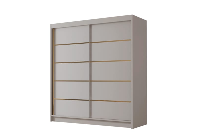 Chavez Garderobe 180x215 cm - Beige - Oppbevaring - Garderober & garderobesystem