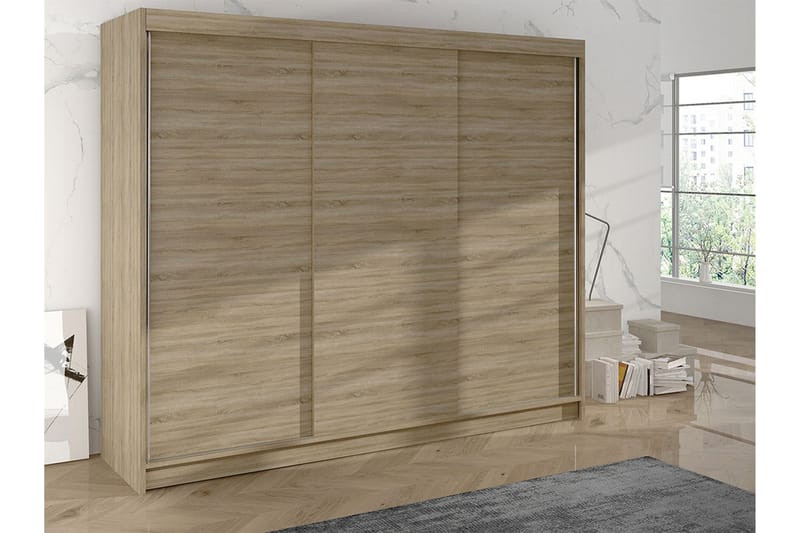 Cyria Garderobe 200x215 cm - Beige - Oppbevaring - Garderober & garderobesystem