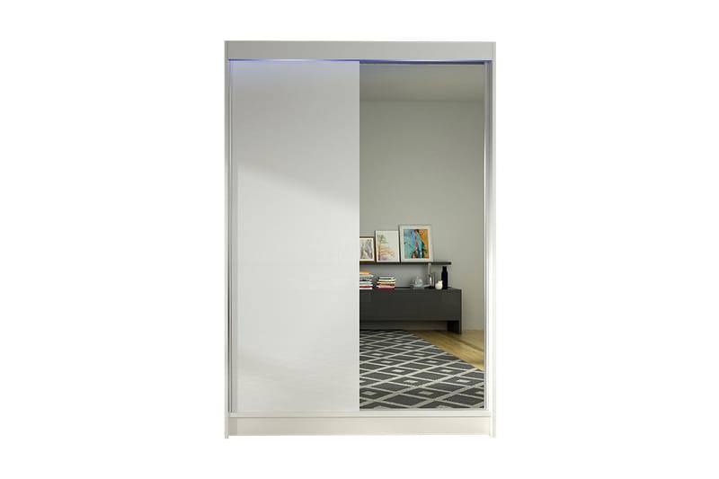 Garderobe + LED - Hvit - Oppbevaring - Garderober & garderobesystem