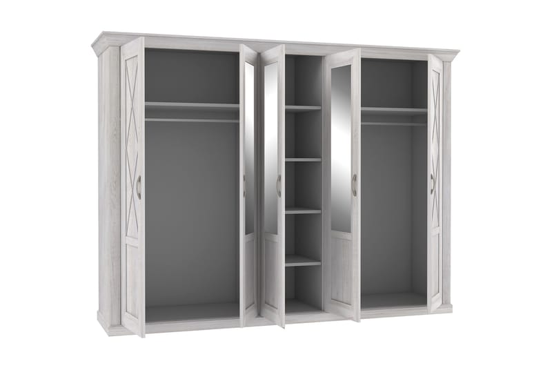 Garderobe Anahli 65x268 cm - Hvit - Oppbevaring - Garderober & garderobesystem