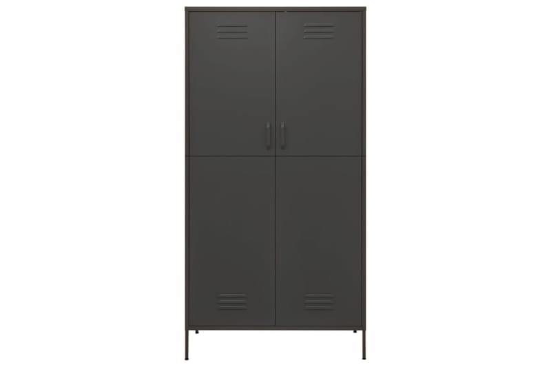 Garderobe antrasitt 90x50x180 cm stål - Antrasittgrå - Oppbevaring - Garderober & garderobesystem