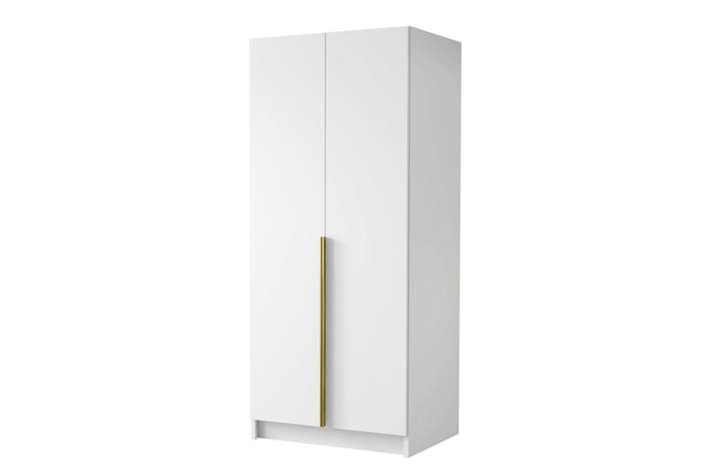 Garderobe Barriga 100 cm - Hvit/Gull - Oppbevaring - Garderober & garderobesystem