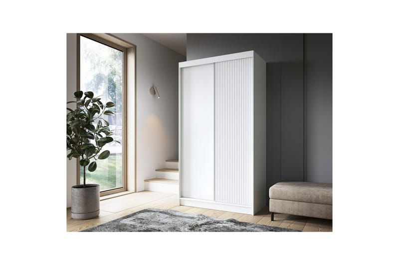 Garderobe Biancco 120x220 cm - Hvit - Oppbevaring - Garderober & garderobesystem