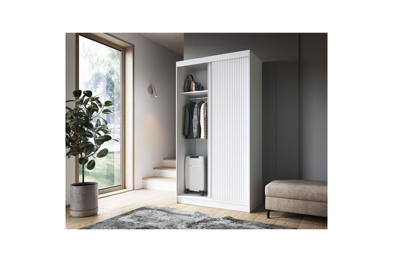 Garderobe Biancco 120x220 cm - Hvit - Oppbevaring - Garderober & garderobesystem