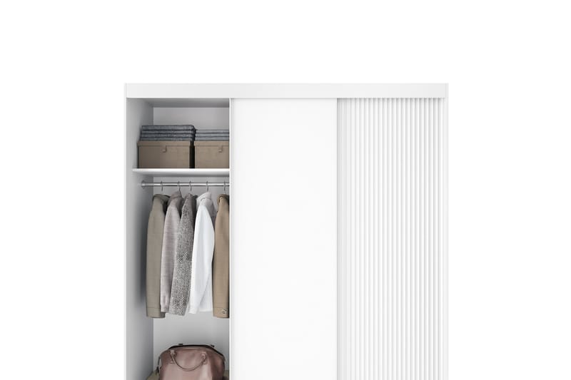 Garderobe Biancco 120x220 cm - Hvit - Oppbevaring - Garderober & garderobesystem