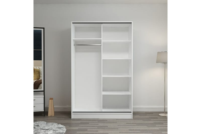 Garderobe Cambrian 120 cm - Brun/Hvit - Oppbevaring - Garderober & garderobesystem