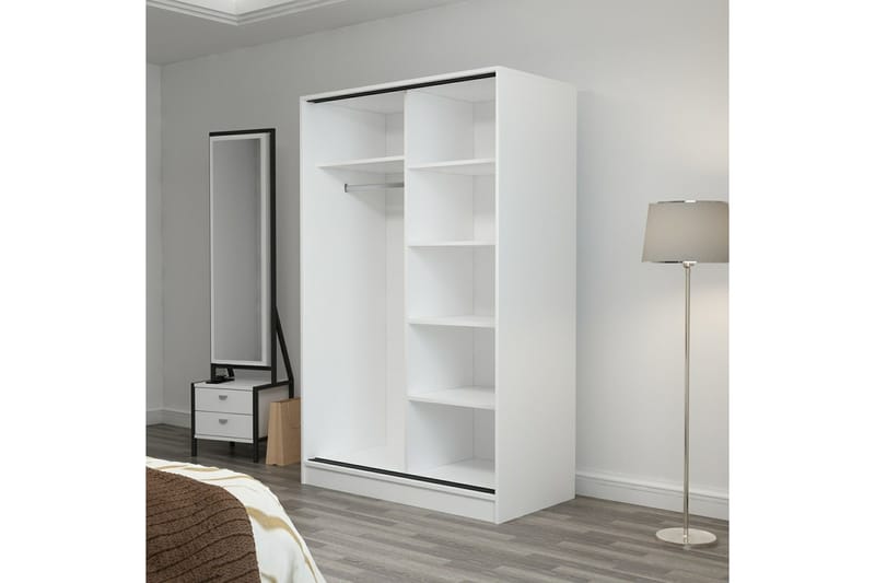 Garderobe Cambrian 120 cm - Brun/Hvit - Oppbevaring - Garderober & garderobesystem