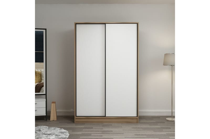 Garderobe Cambrian 120 cm - Hvit/Brun - Oppbevaring - Garderober & garderobesystem