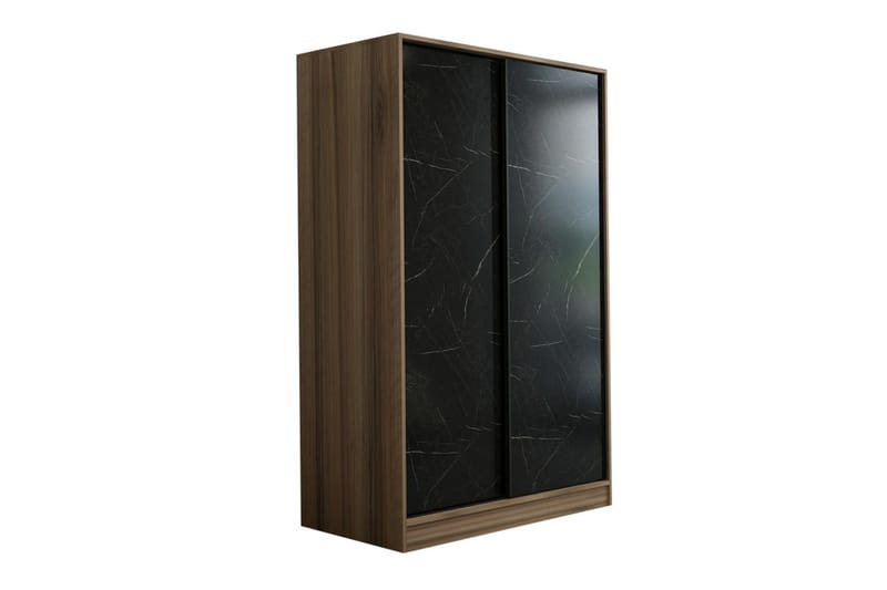 Garderobe Cambrian 120 cm - Svart/Brun - Oppbevaring - Garderober & garderobesystem