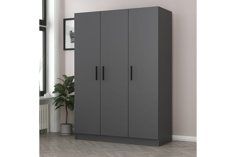 Garderobe Cambrian 135 cm - Antrasitt - Oppbevaring - Garderober & garderobesystem