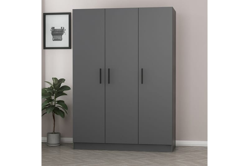 Garderobe Cambrian 135 cm - Antrasitt - Oppbevaring - Garderober & garderobesystem