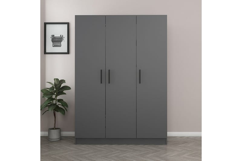 Garderobe Cambrian 135 cm - Antrasitt - Oppbevaring - Garderober & garderobesystem