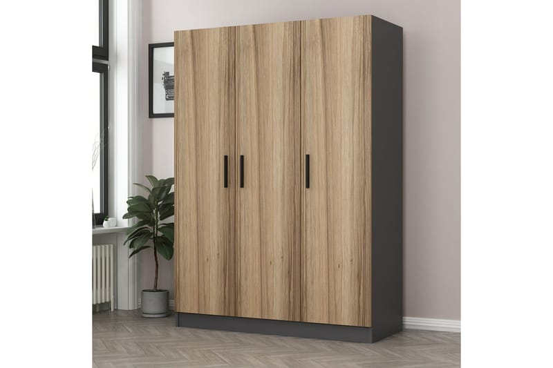 Garderobe Cambrian 135 cm - Antrasitt - Oppbevaring - Garderober & garderobesystem