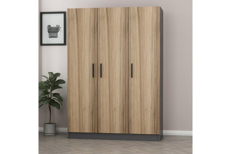 Garderobe Cambrian 135 cm - Antrasitt - Oppbevaring - Garderober & garderobesystem