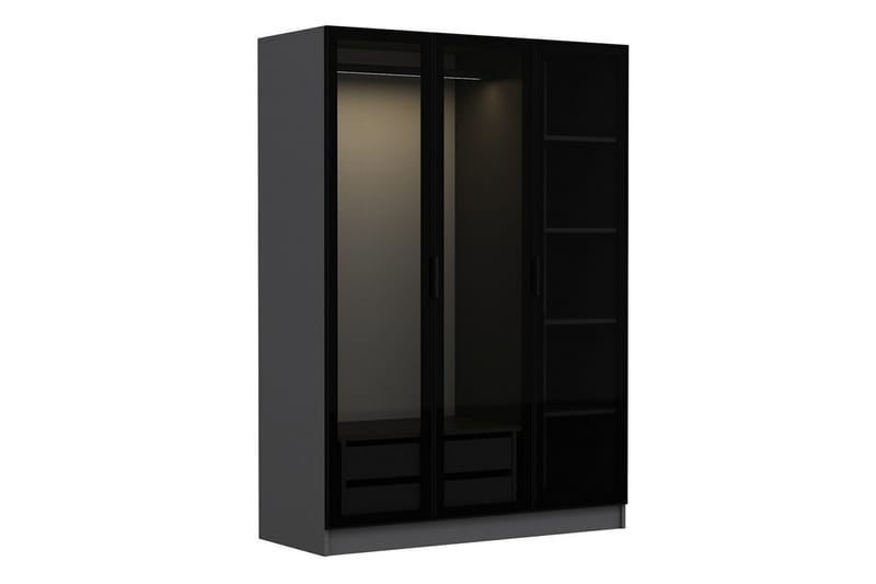 Garderobe Cambrian 135 cm - Antrasitt - Oppbevaring - Garderober & garderobesystem