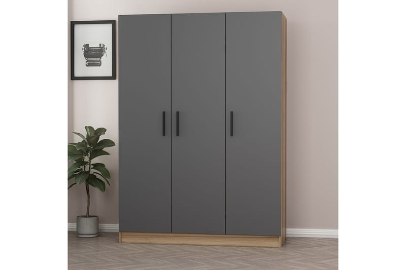 Garderobe Cambrian 135 cm - Brun - Oppbevaring - Garderober & garderobesystem