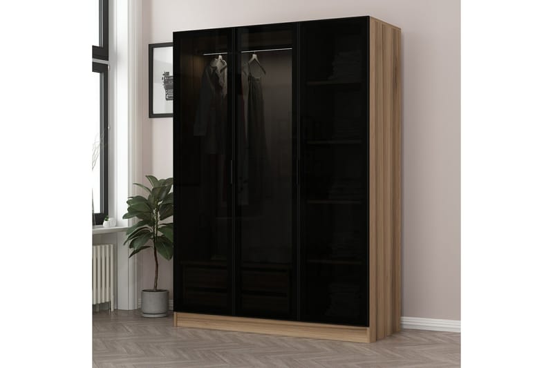 Garderobe Cambrian 135 cm - Brun - Oppbevaring - Garderober & garderobesystem