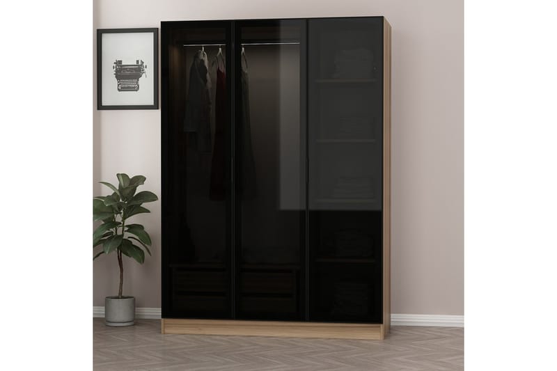 Garderobe Cambrian 135 cm - Brun - Oppbevaring - Garderober & garderobesystem