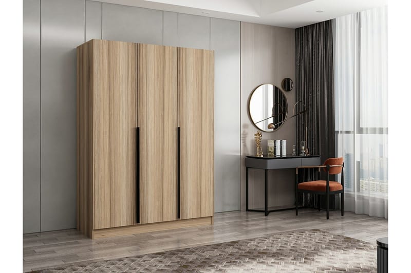 Garderobe Cambrian 135 cm - Eik - Oppbevaring - Garderober & garderobesystem