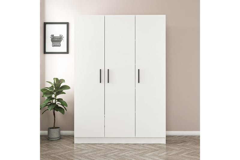 Garderobe Cambrian 135 cm - Hvit - Oppbevaring - Garderober & garderobesystem