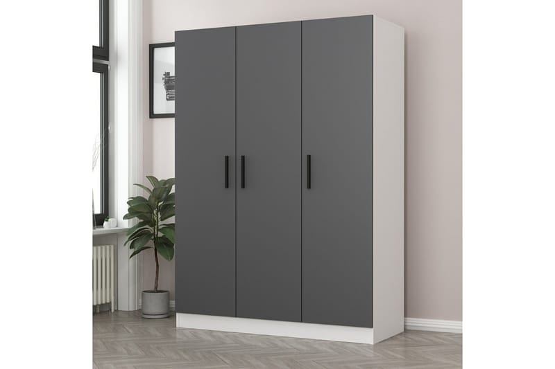 Garderobe Cambrian 135 cm - Hvit - Oppbevaring - Garderober & garderobesystem