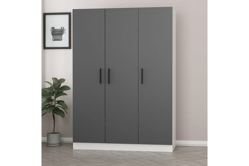 Garderobe Cambrian 135 cm - Hvit - Oppbevaring - Garderober & garderobesystem