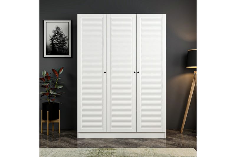 Garderobe Cambrian 135 cm - Hvit - Oppbevaring - Garderober & garderobesystem