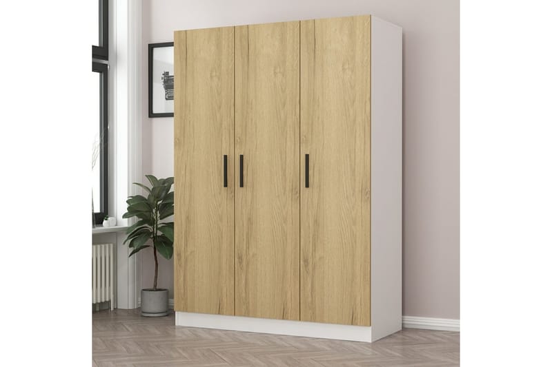 Garderobe Cambrian 135 cm - Valnøtt - Oppbevaring - Garderober & garderobesystem