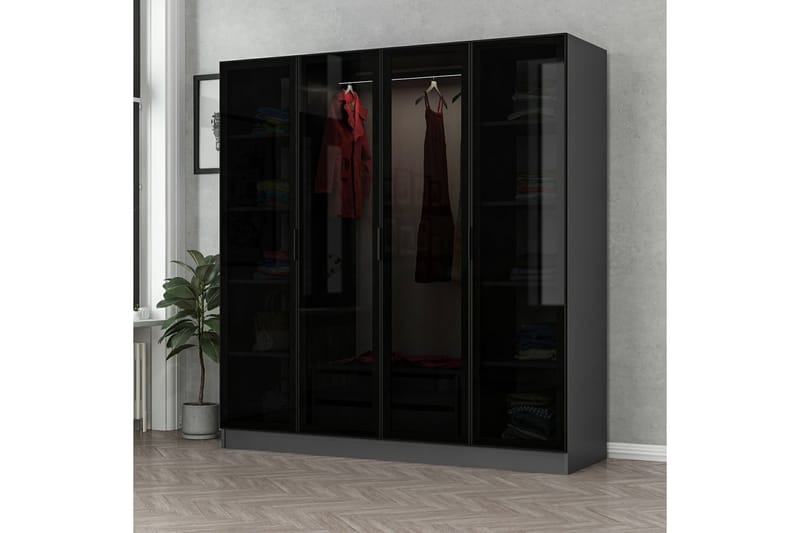 Garderobe Cambrian 180 cm - Antrasitt - Oppbevaring - Garderober & garderobesystem