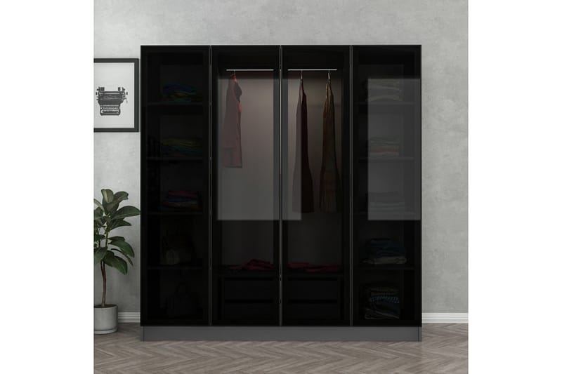 Garderobe Cambrian 180 cm - Antrasitt - Oppbevaring - Garderober & garderobesystem