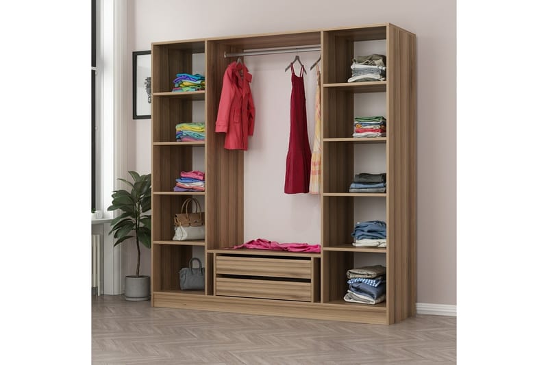 Garderobe Cambrian 180 cm - Antrasitt - Oppbevaring - Garderober & garderobesystem